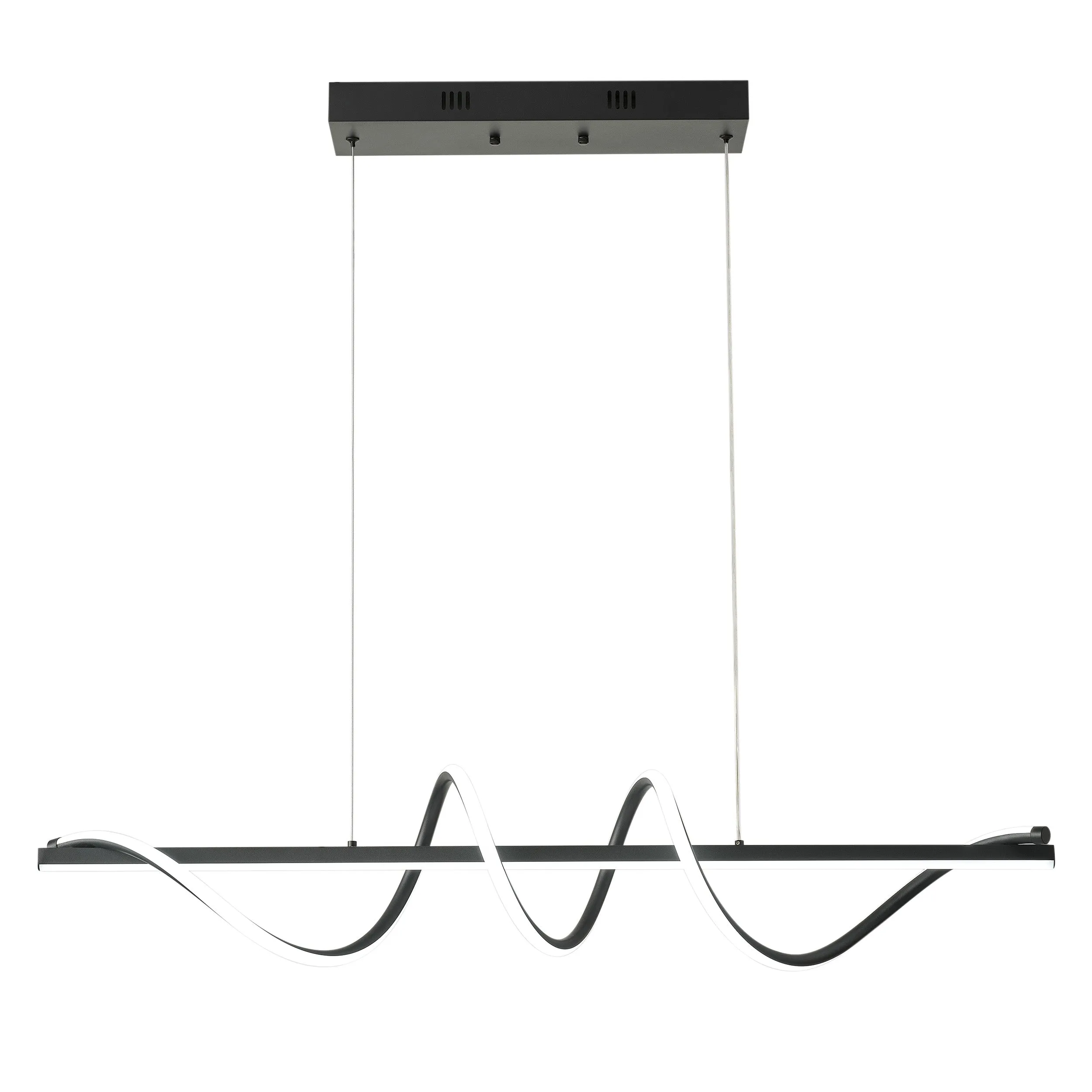 1-Light Modern Style Dcurved Wrap-Around Shape LED Chandelier