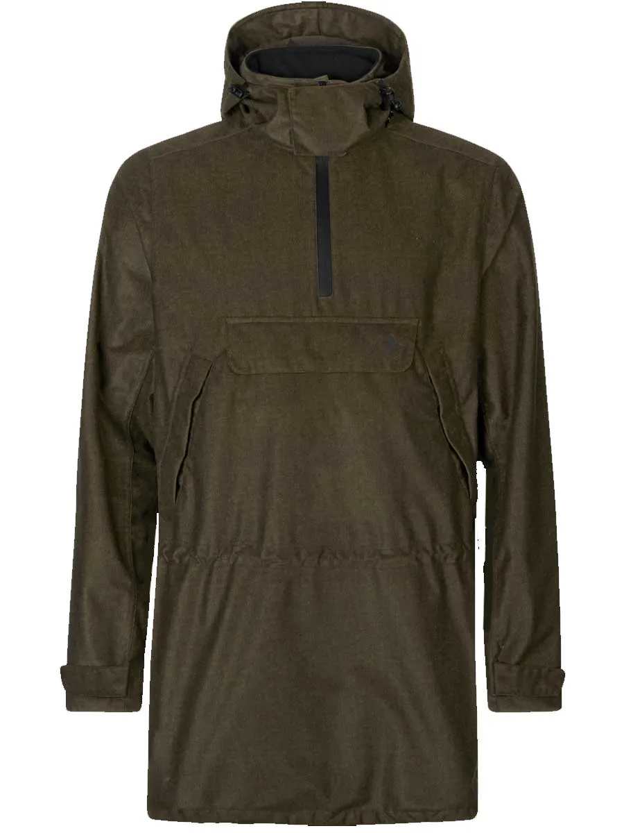 50% OFF SEELAND Avail Smock - Mens - Pine Green Melange - Size: UK 40" (EU50)