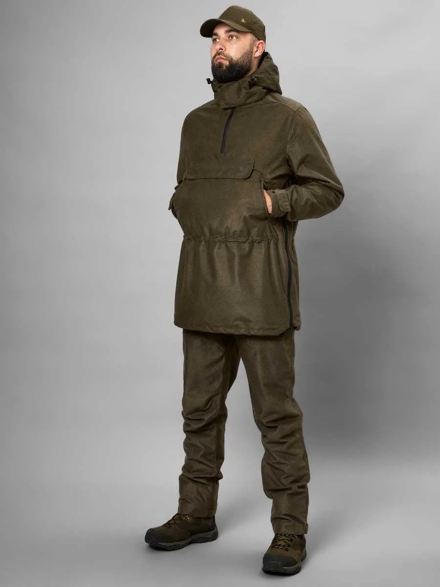50% OFF SEELAND Avail Smock - Mens - Pine Green Melange - Size: UK 40" (EU50)