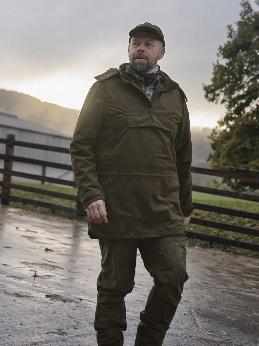 50% OFF SEELAND Avail Smock - Mens - Pine Green Melange - Size: UK 40" (EU50)