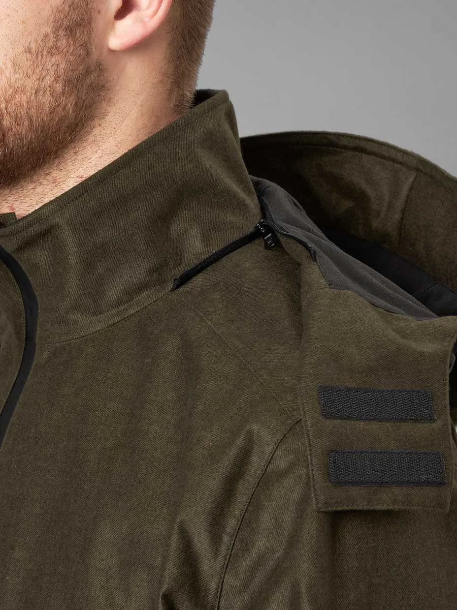 50% OFF SEELAND Avail Smock - Mens - Pine Green Melange - Size: UK 40" (EU50)