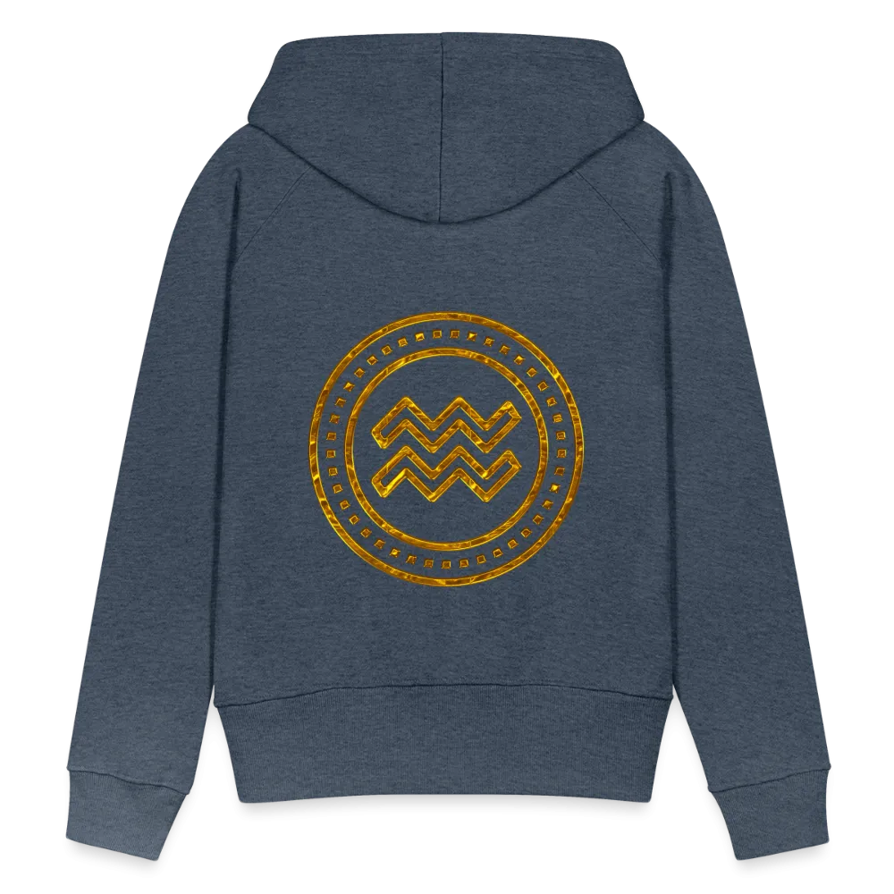 Aquarius Gold Foil 3D Women’s Premium Hoodie