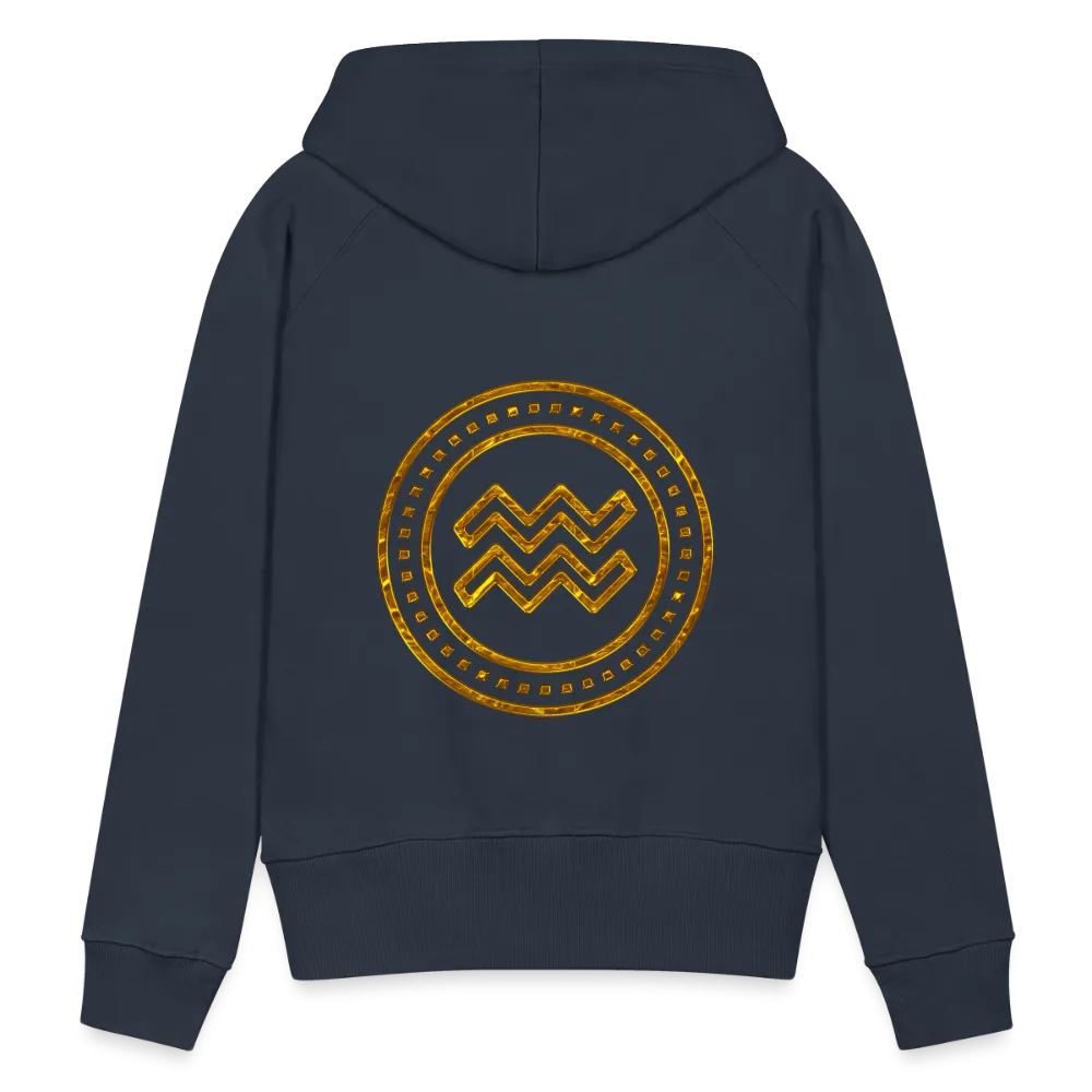 Aquarius Gold Foil 3D Women’s Premium Hoodie