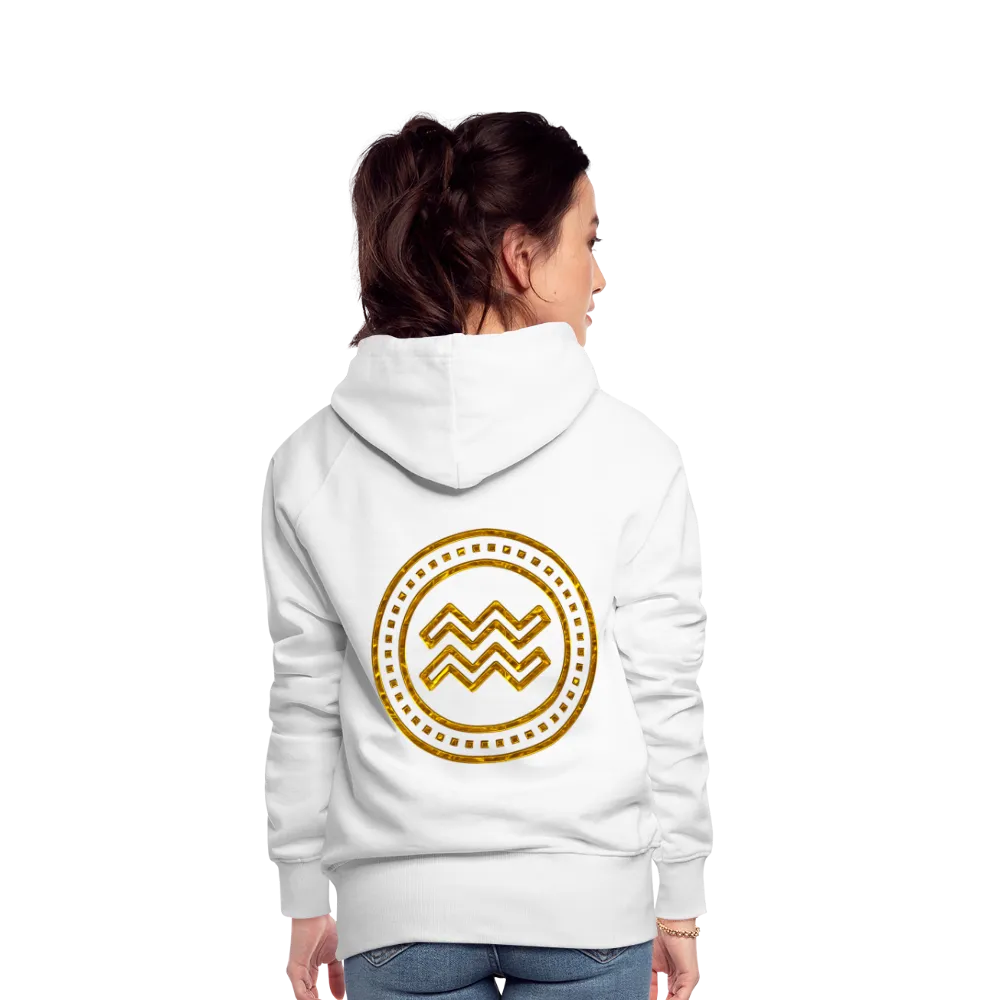 Aquarius Gold Foil 3D Women’s Premium Hoodie