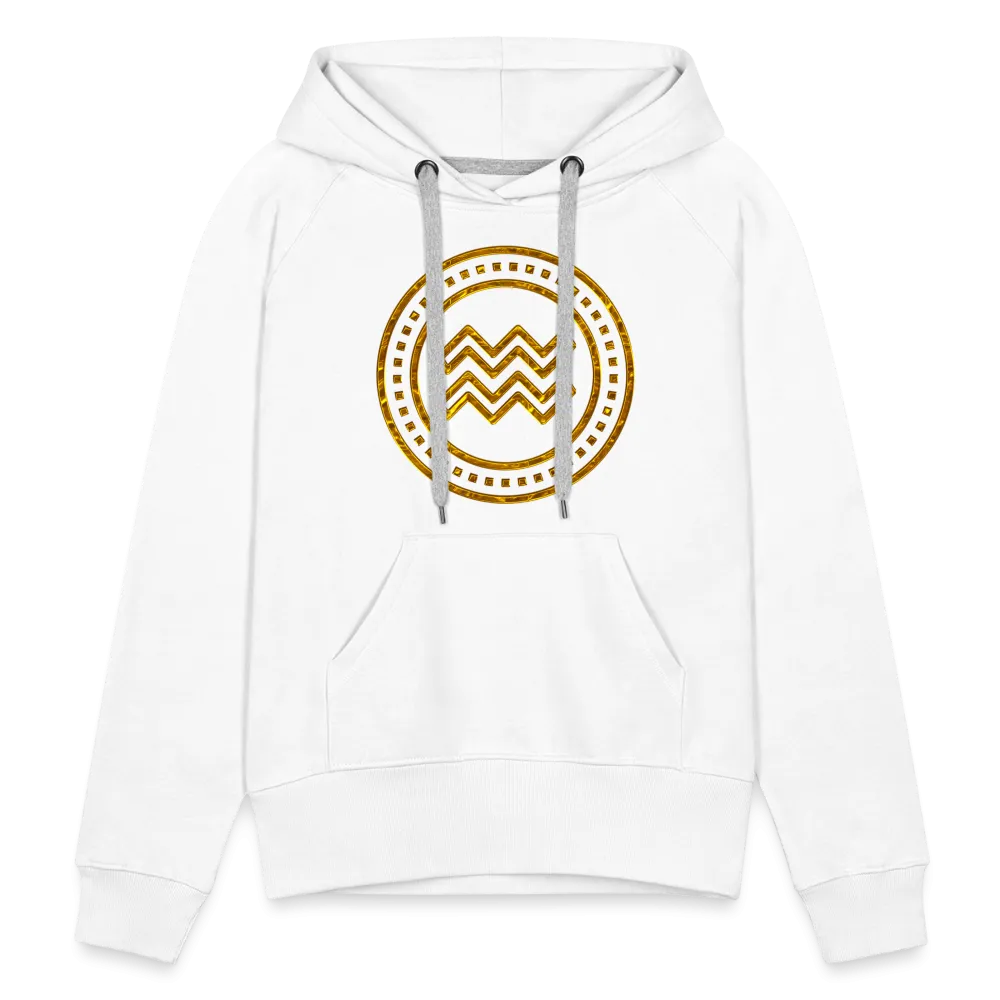 Aquarius Gold Foil 3D Women’s Premium Hoodie