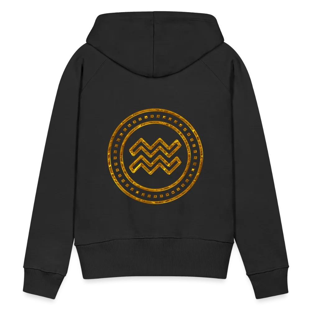 Aquarius Gold Foil 3D Women’s Premium Hoodie