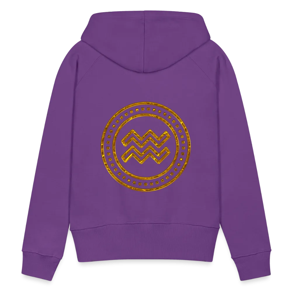 Aquarius Gold Foil 3D Women’s Premium Hoodie