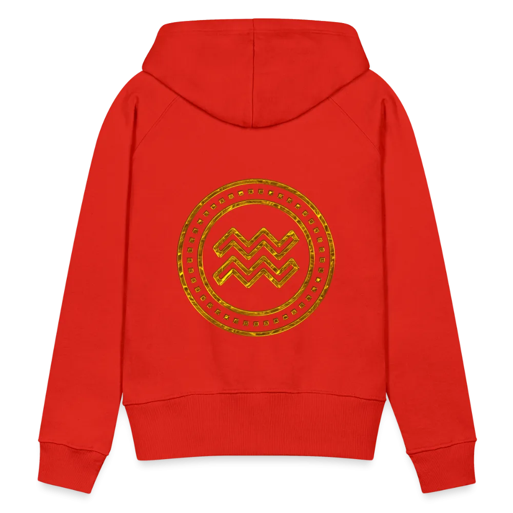 Aquarius Gold Foil 3D Women’s Premium Hoodie