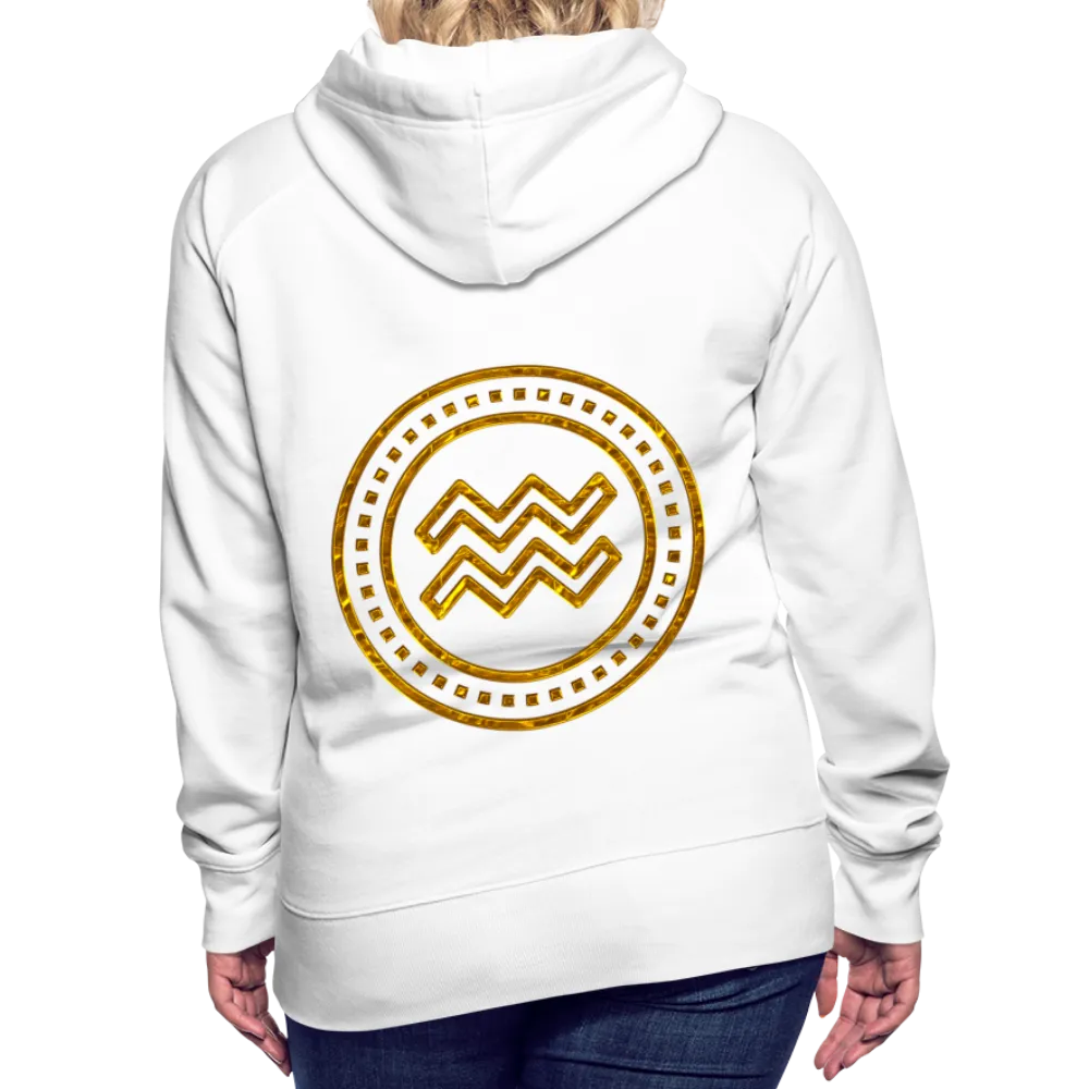 Aquarius Gold Foil 3D Women’s Premium Hoodie