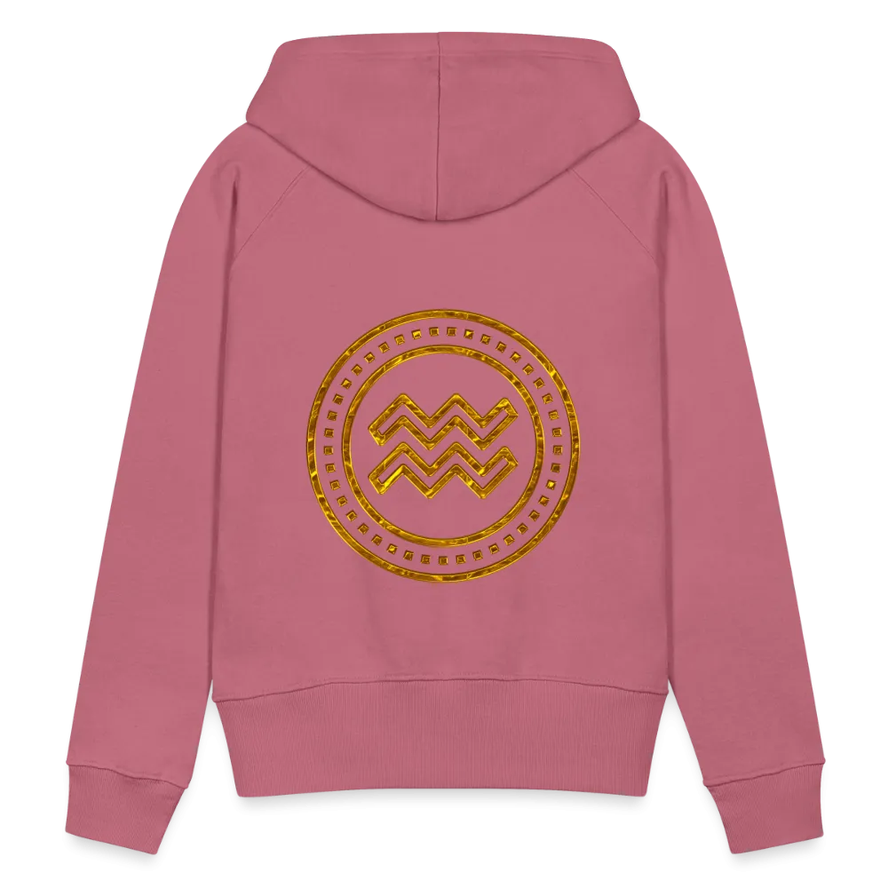 Aquarius Gold Foil 3D Women’s Premium Hoodie