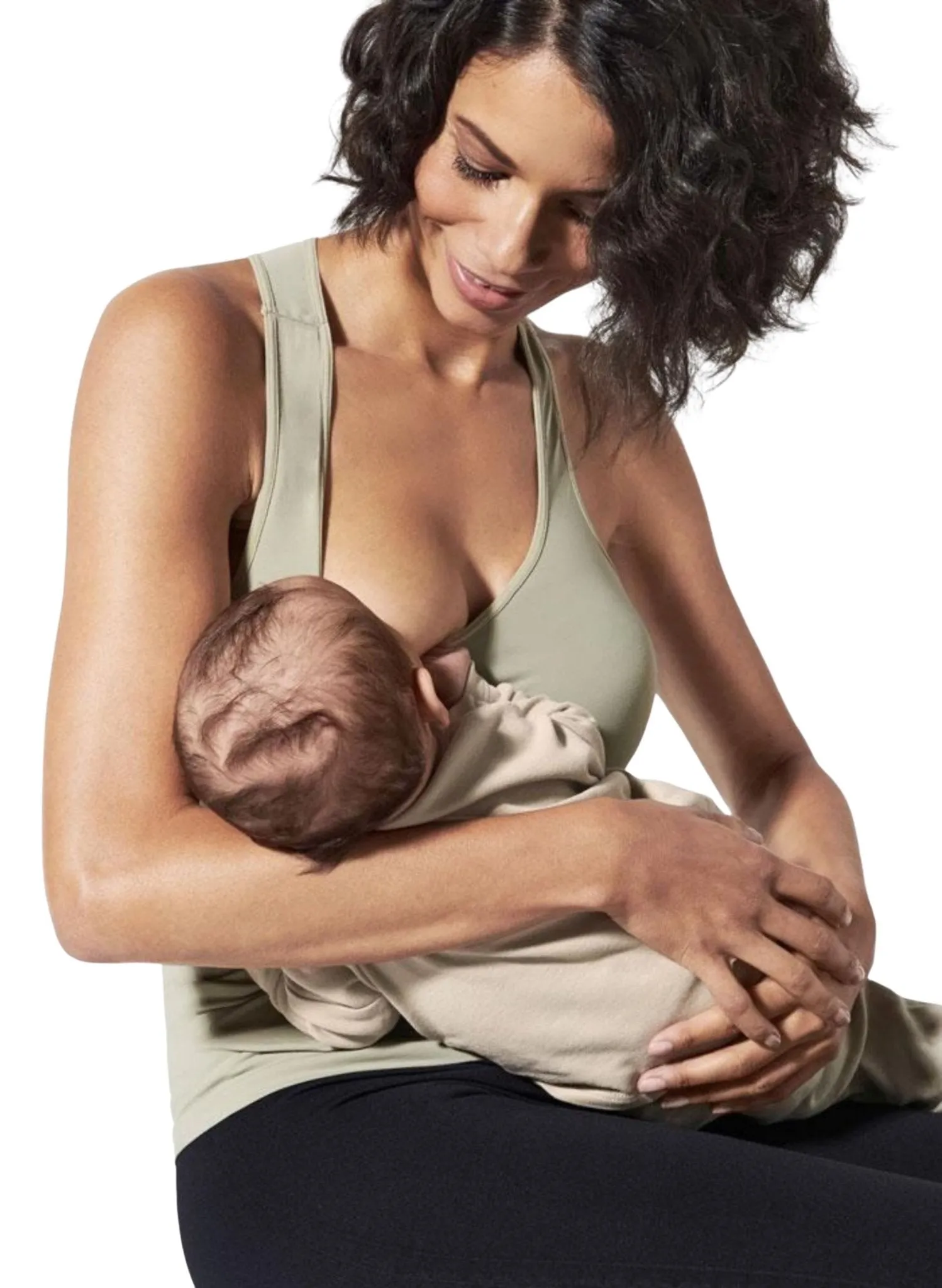 BLANQI Body Cooling Racerback Nursing Tank - Moss