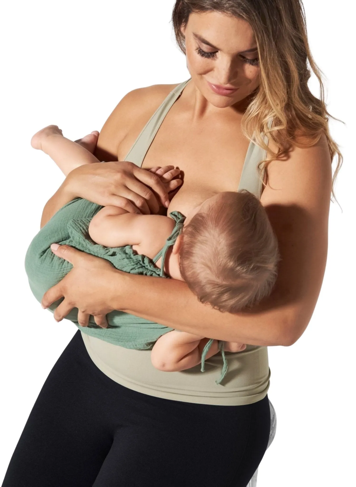 BLANQI Body Cooling Racerback Nursing Tank - Moss