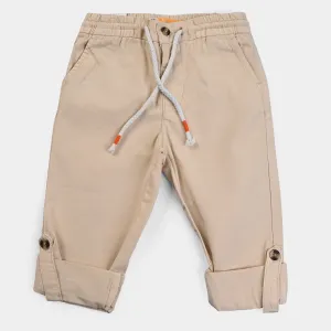 Boys Cotton Pant Club Loops-Sand