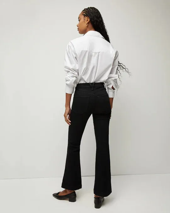 Carson High Rise Ankle Flare (Onyx)