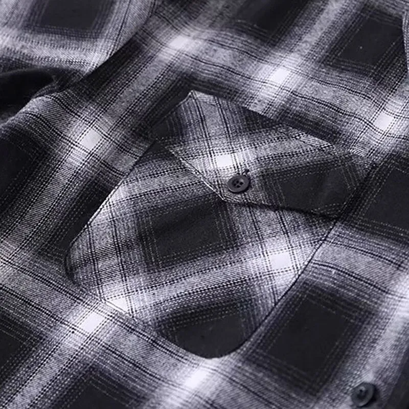 Casual Long Sleeve Plaid Blouse Women