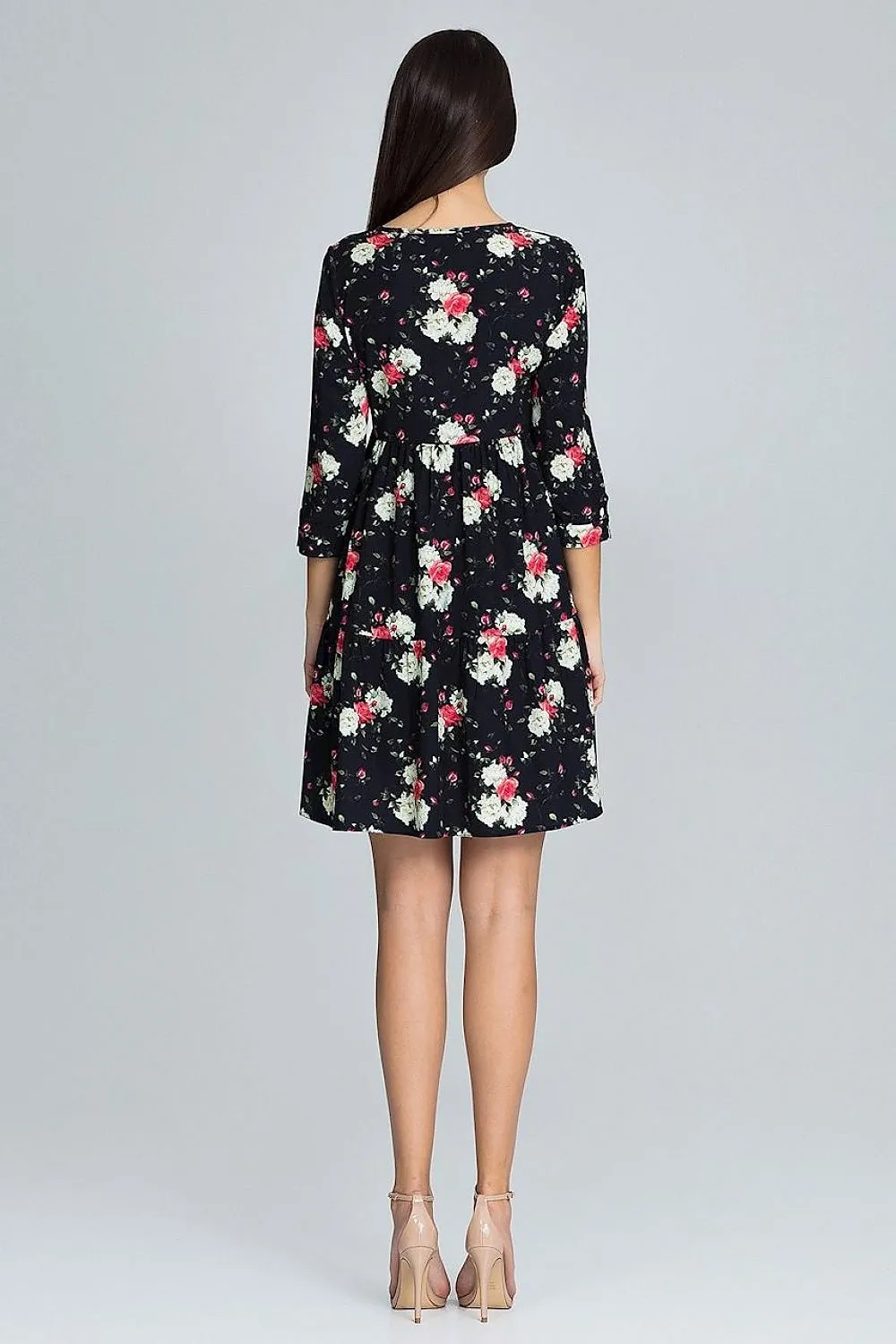 Chic Ruffled Trapeze Daydress