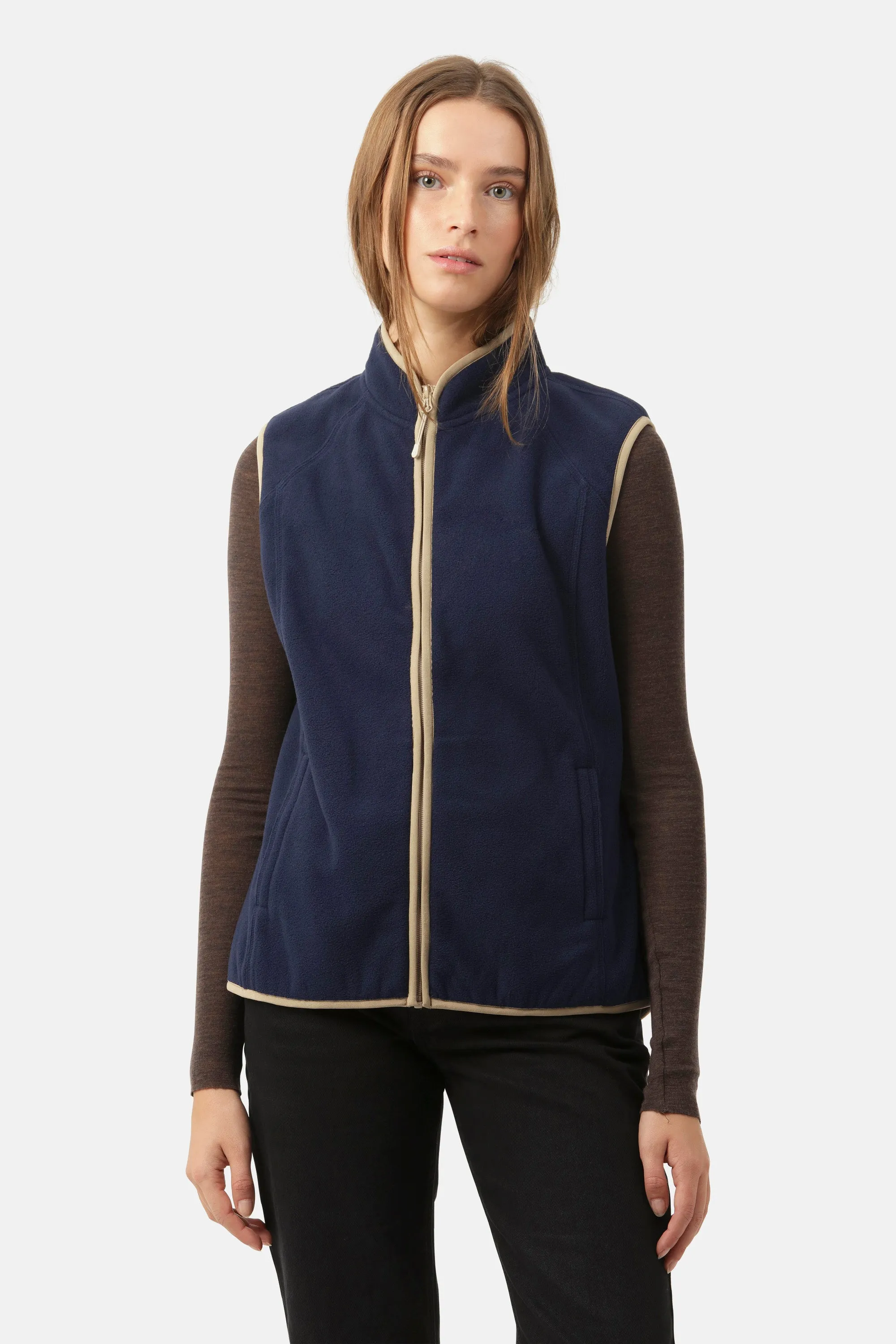 Fleece Vest - Navy