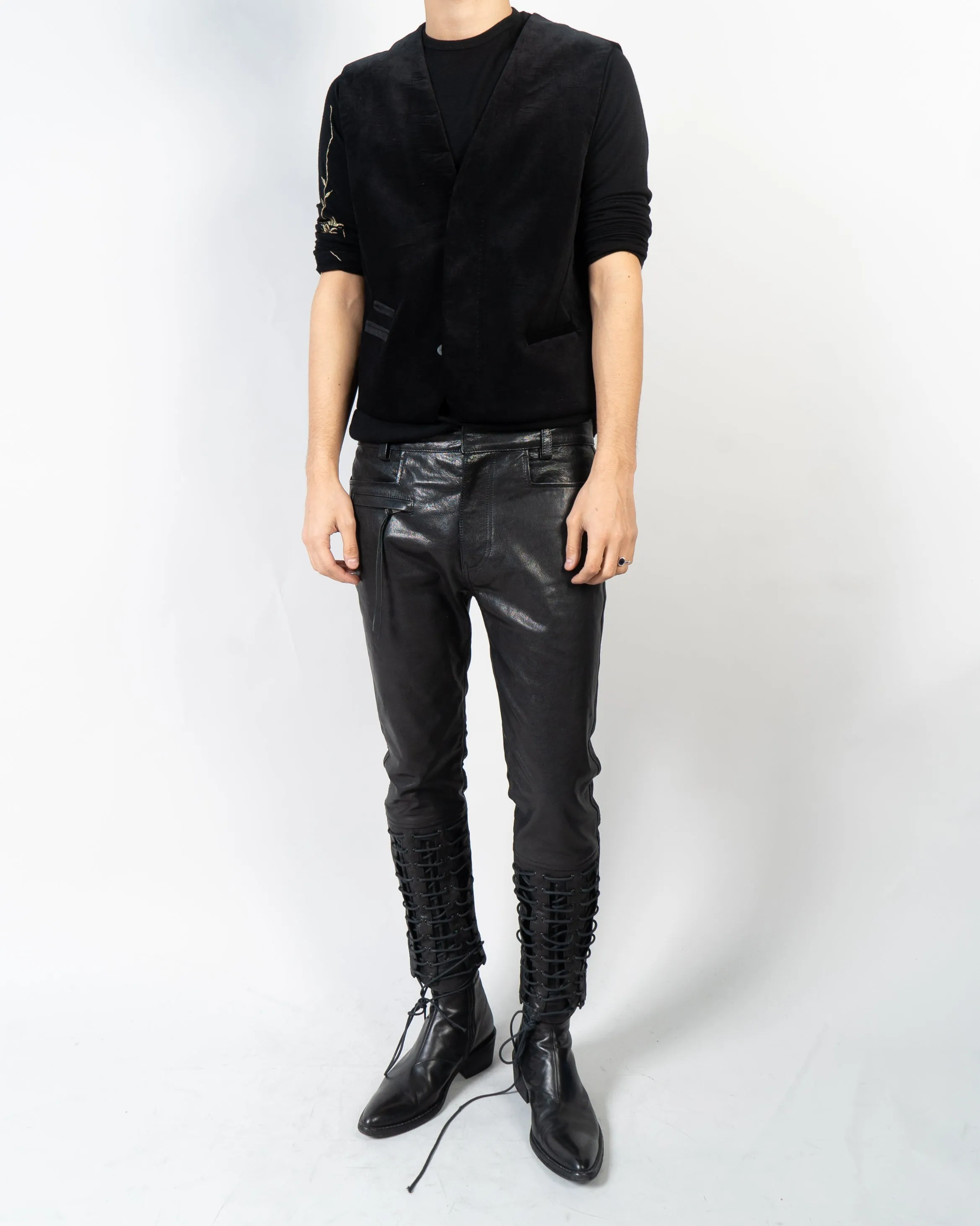 FW17 Black Velvet Waistcoat