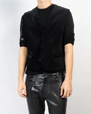FW17 Black Velvet Waistcoat