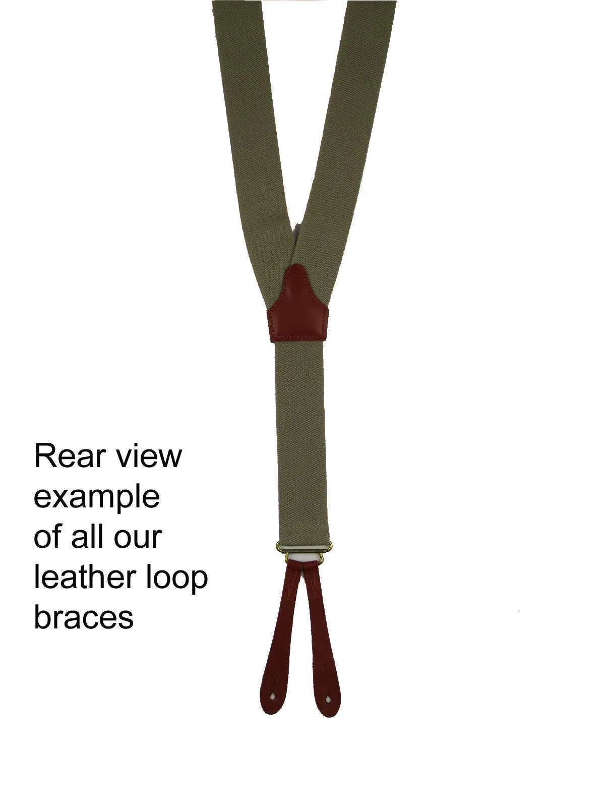 Gunmetal & Maroon Stripe Braces with Black Leather Loops