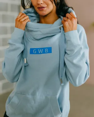 GWB Cross Necked Hoodie in Blue