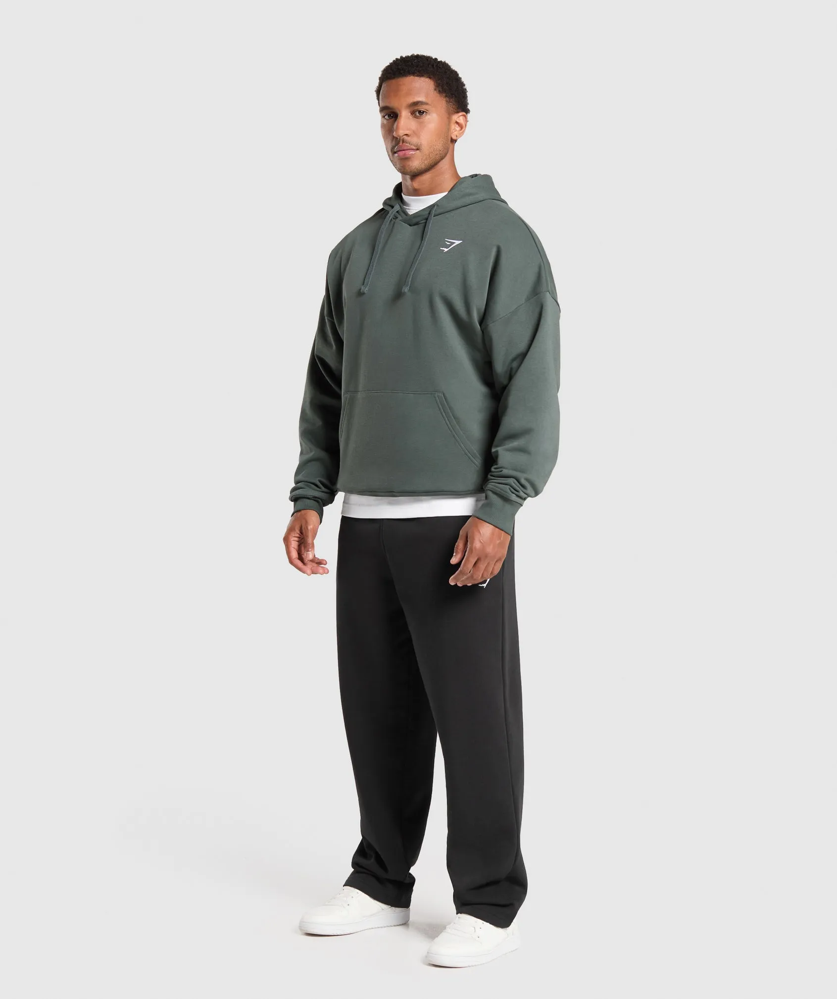 Gymshark Crest Oversized Hoodie - Slate Teal