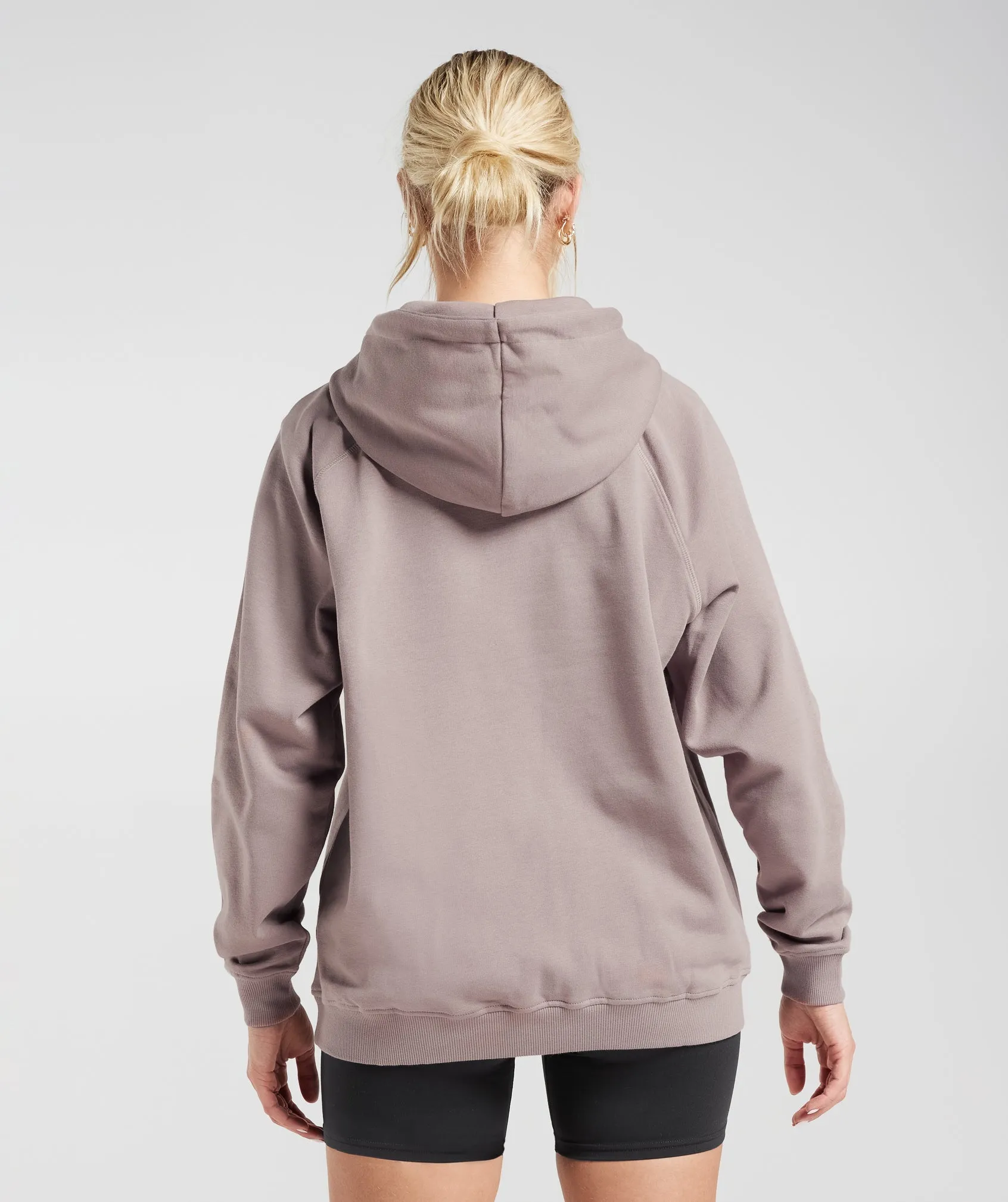 Gymshark Training Oversized Fleece Hoodie - Washed Mauve