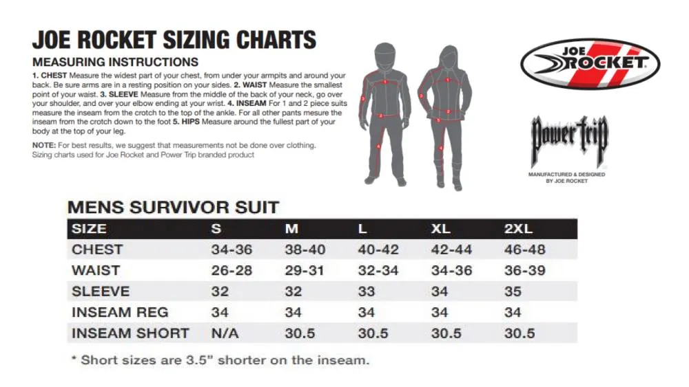 Joe Rocket 'Survivor' Mens Black Textile Riding Suit