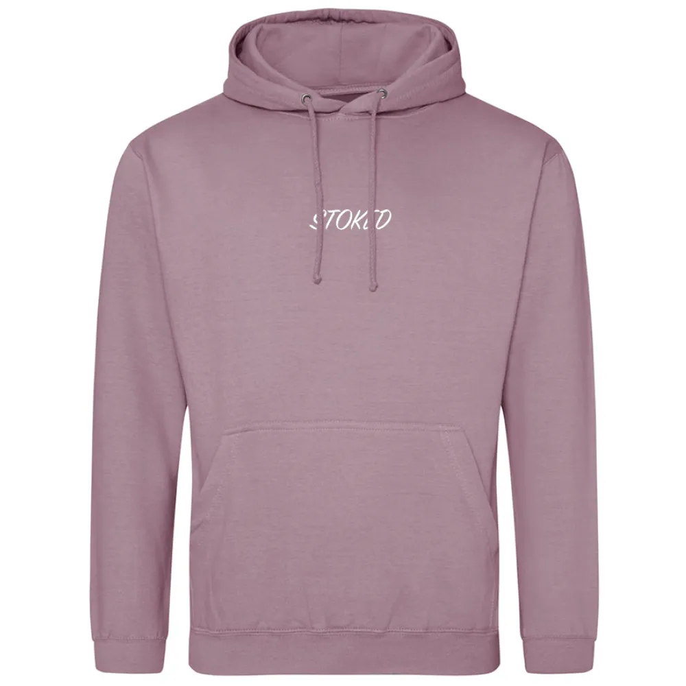 Lightweight Script Hoodie Dusty Purple