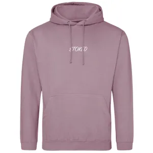 Lightweight Script Hoodie Dusty Purple