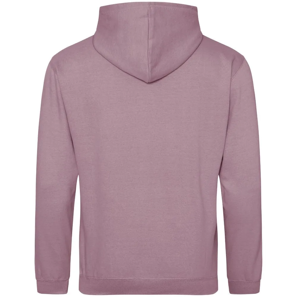 Lightweight Script Hoodie Dusty Purple