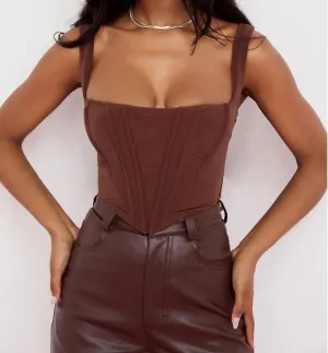 Little Addiction Silhouette Square Neck Top