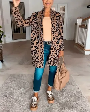 Long Cardigan Leopard