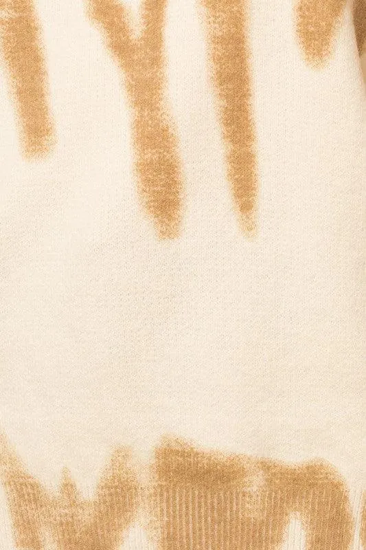 Lucy Long Sleeve Spray Print Sweater