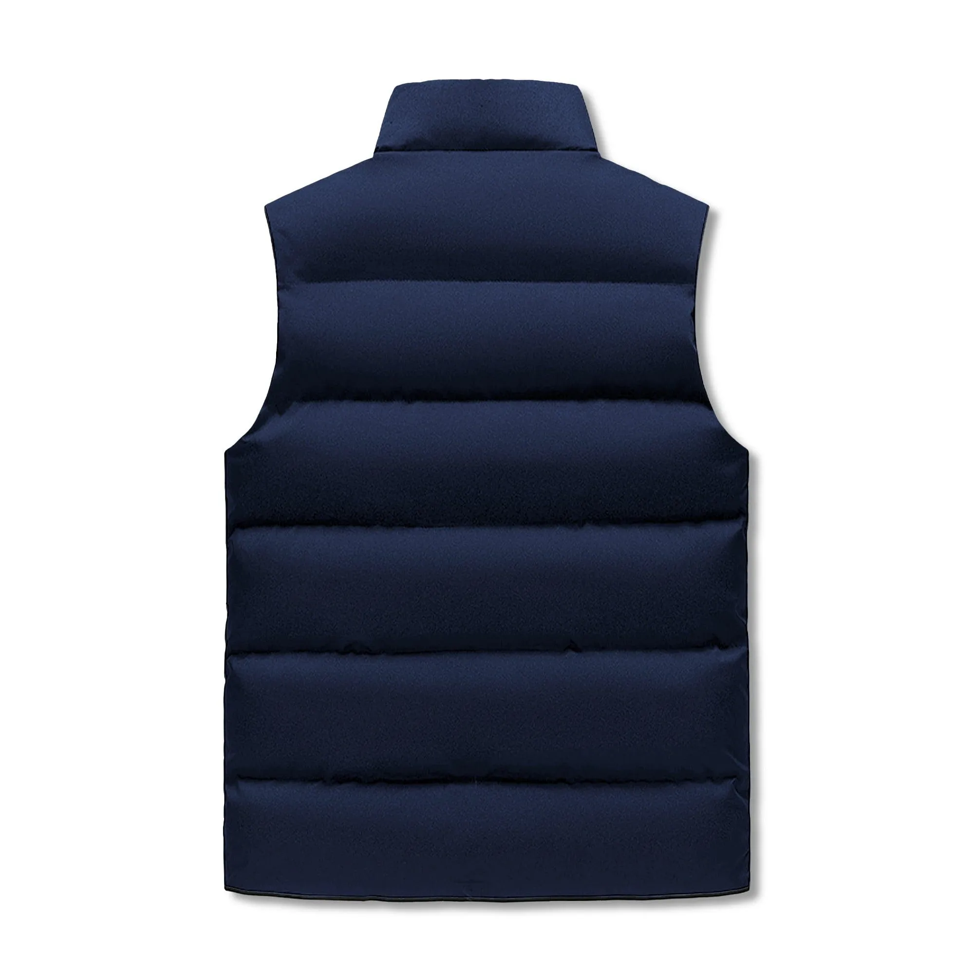 Mens Rugged American Flag Zip Up Puffer Vest