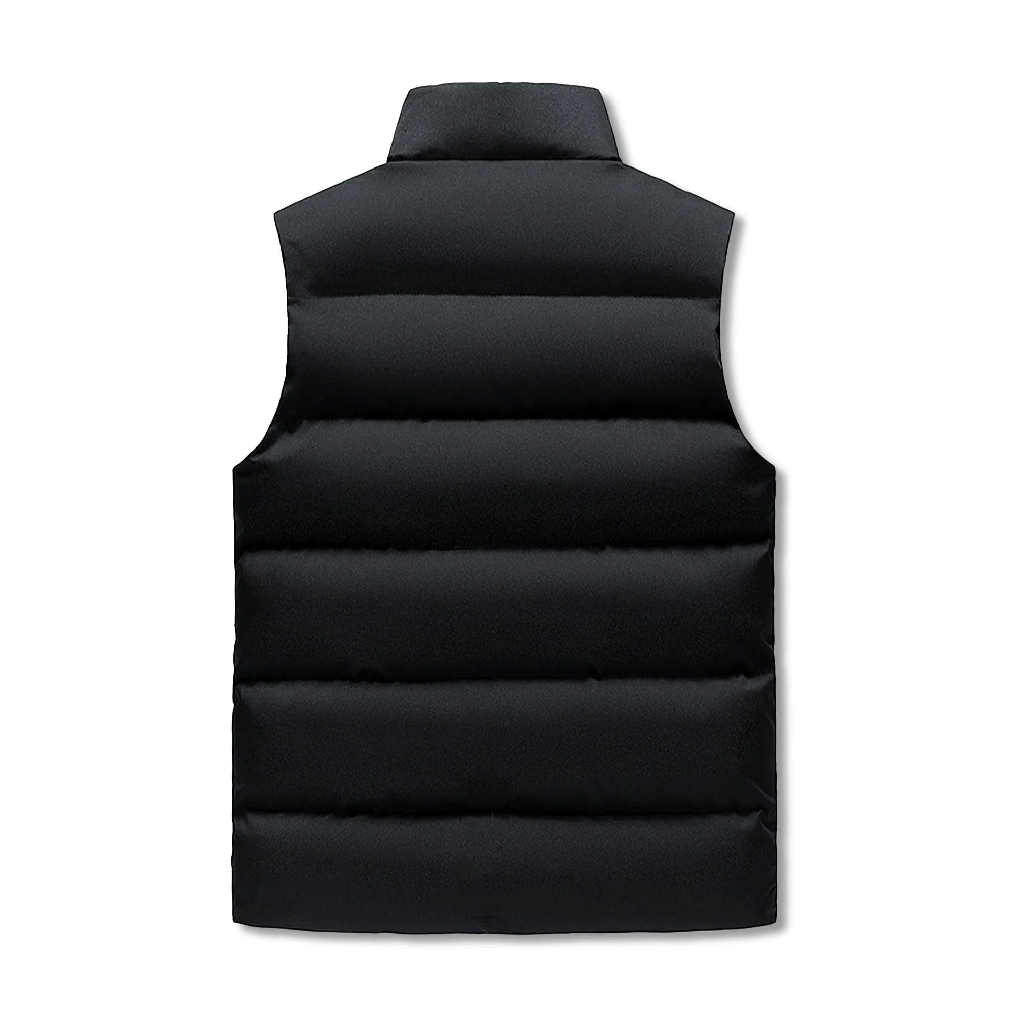 Mens Rugged American Flag Zip Up Puffer Vest
