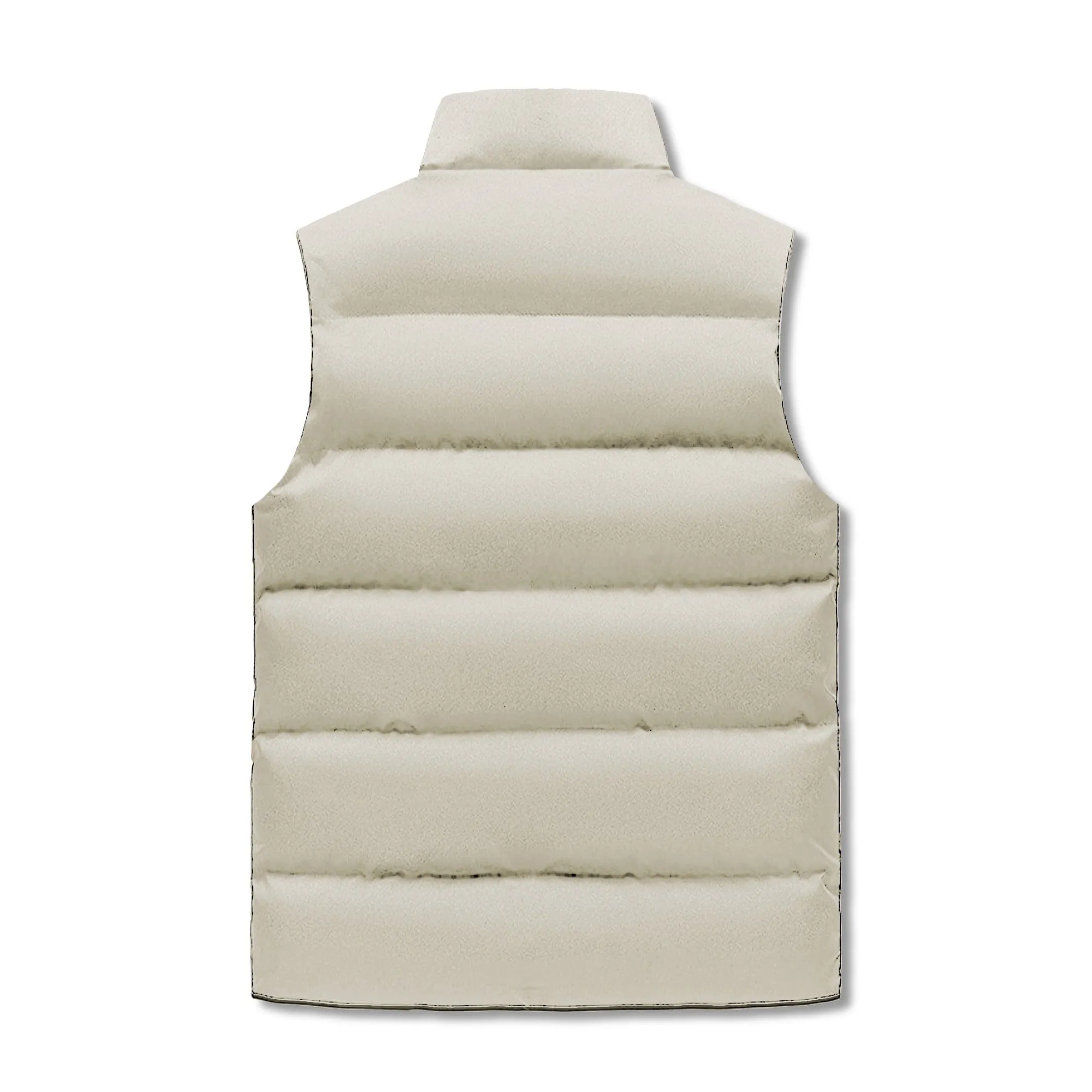 Mens Rugged American Flag Zip Up Puffer Vest