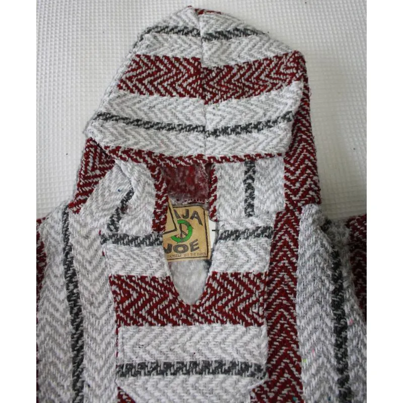 Mexican Baja Hoodie - Burgundy