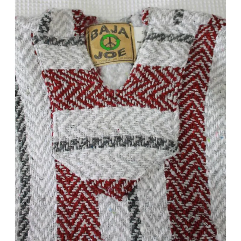 Mexican Baja Hoodie - Burgundy