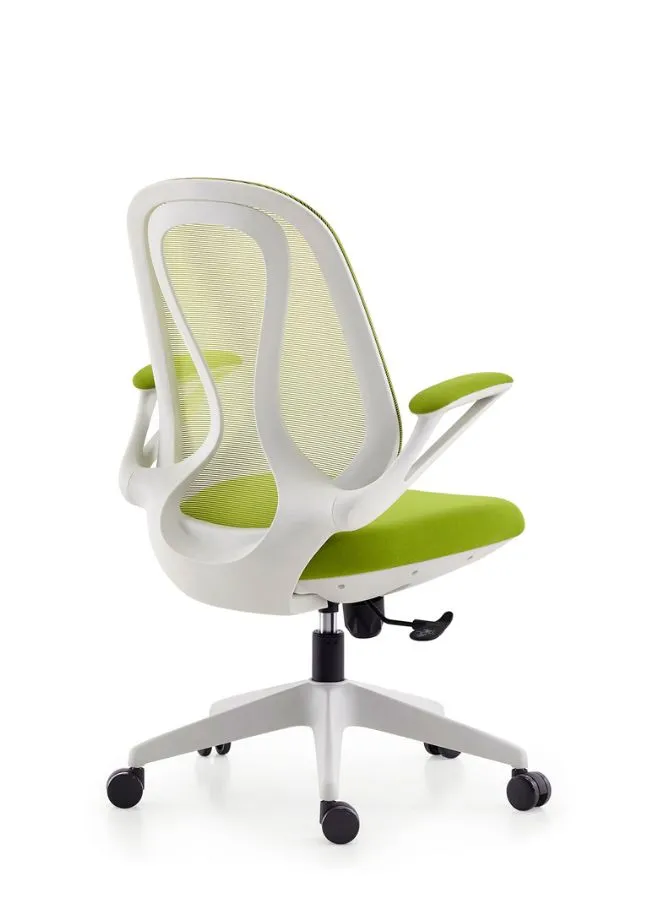 Modern Stylish Middle Back Mesh Office Chair with Elegant Design and White Frame for Office and Home