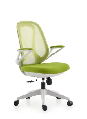Modern Stylish Middle Back Mesh Office Chair with Elegant Design and White Frame for Office and Home
