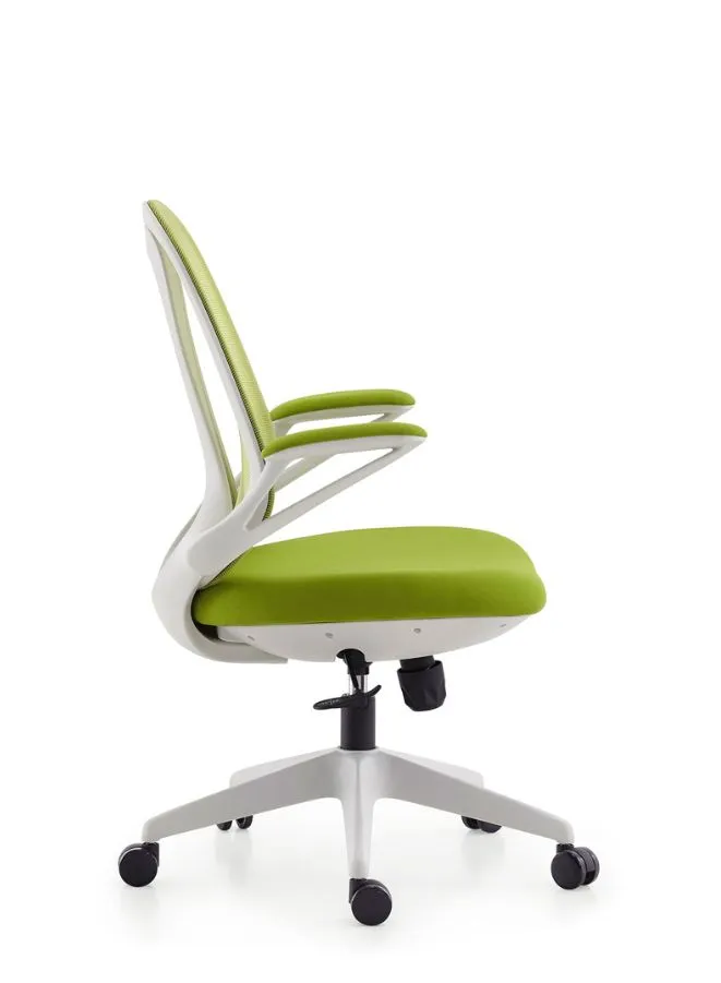 Modern Stylish Middle Back Mesh Office Chair with Elegant Design and White Frame for Office and Home
