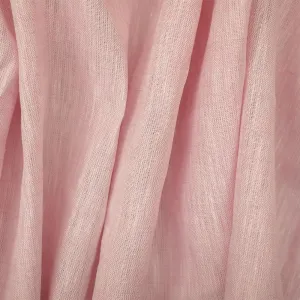Pink-White Spence Bryson Slub Texture Irish Linen Chambray Woven Fabric