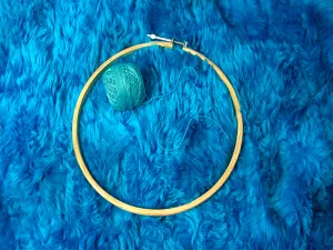 Precut of 1 Meter Deep Sky Blue Plain Faux Fur Fabric