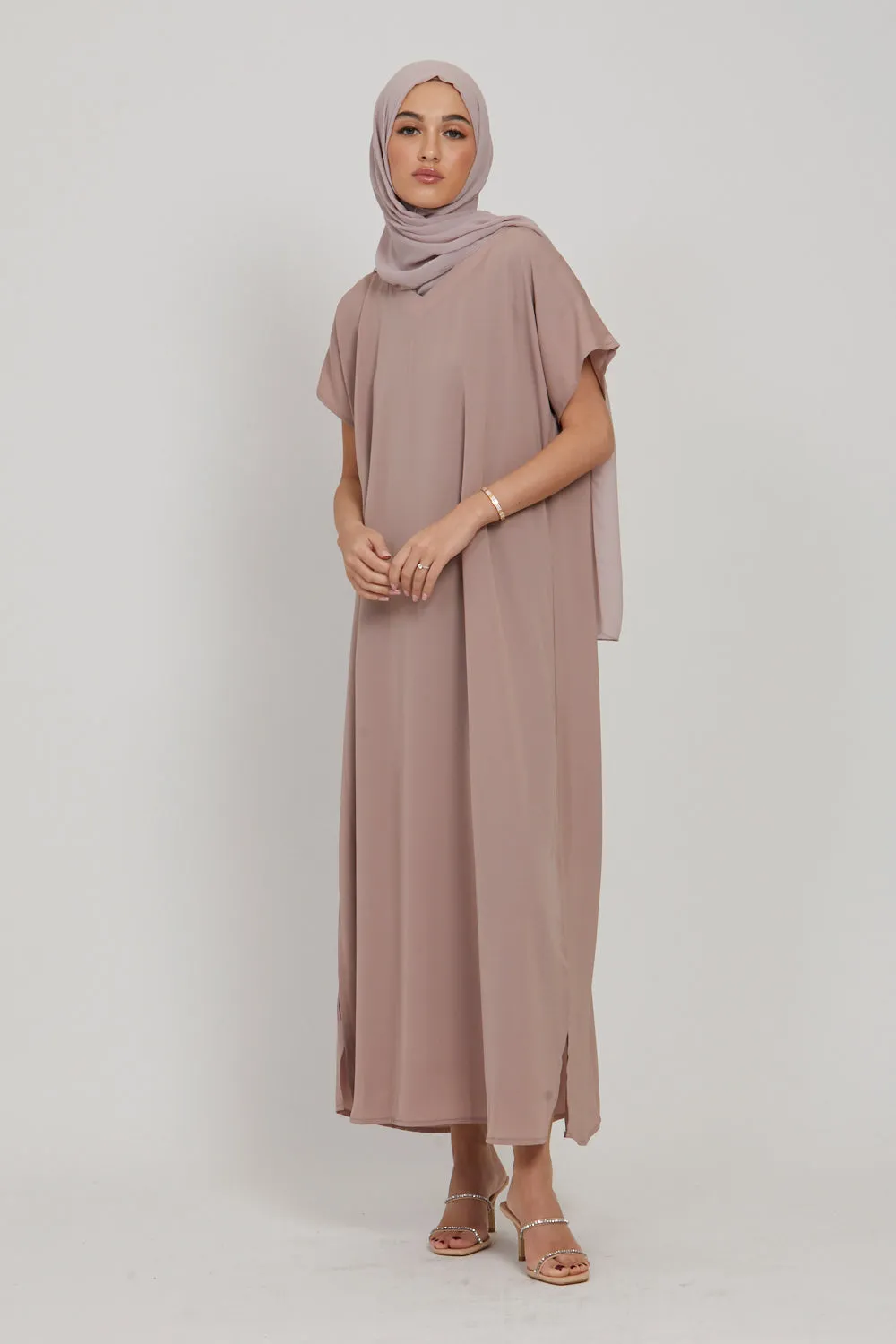 Premium Nidha Inner Slip Dress - Malted Caramel