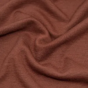 Remnant - 1m - Layer Up Lyocell Wool Blend Jersey - Deep Rosewood