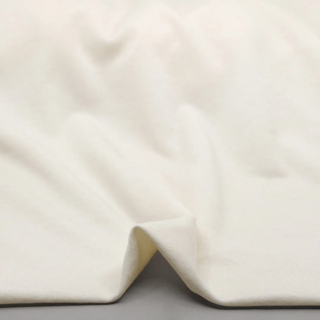 Remnant - 70cm - Layer Up Lyocell Wool Blend Jersey - Ivory