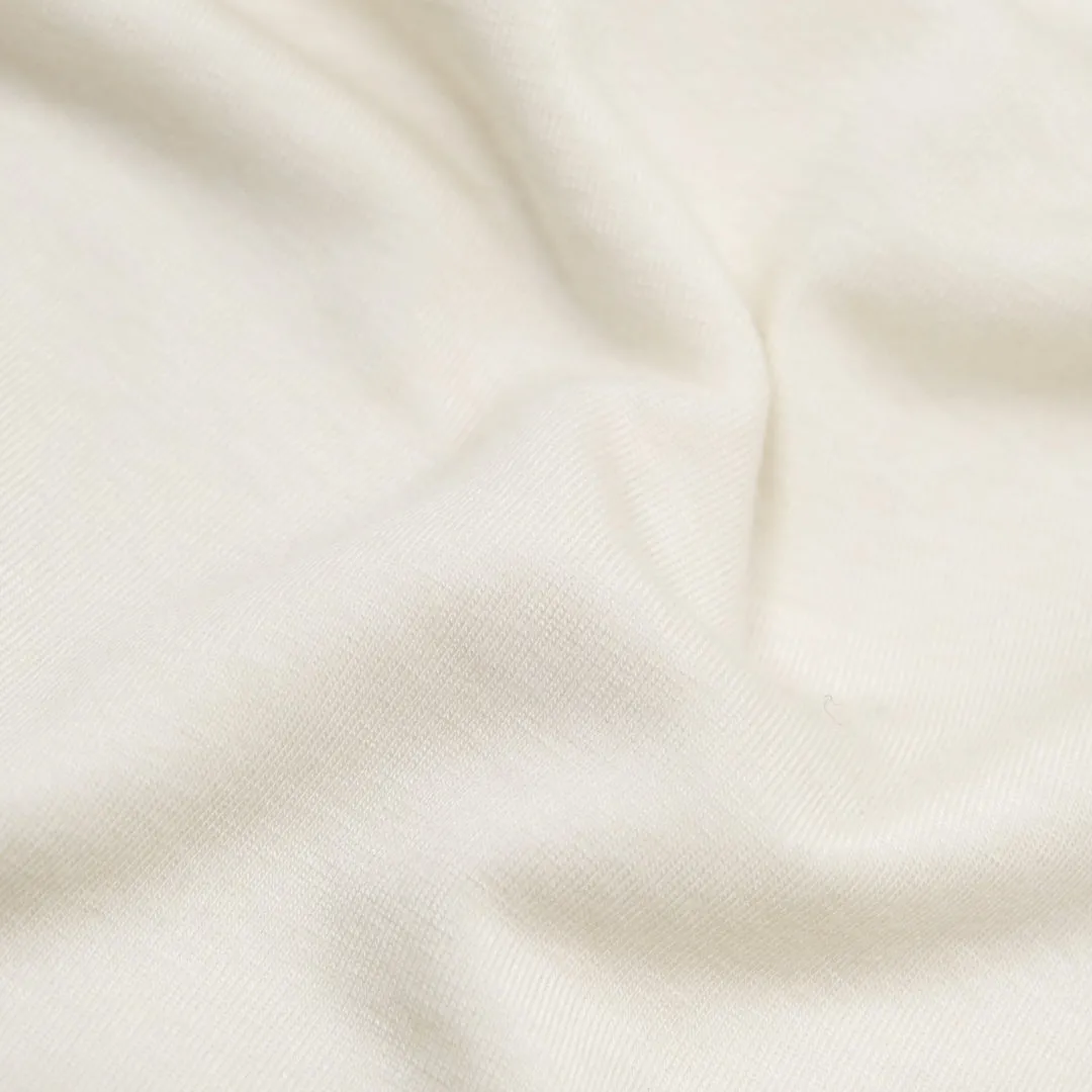 Remnant - 70cm - Layer Up Lyocell Wool Blend Jersey - Ivory