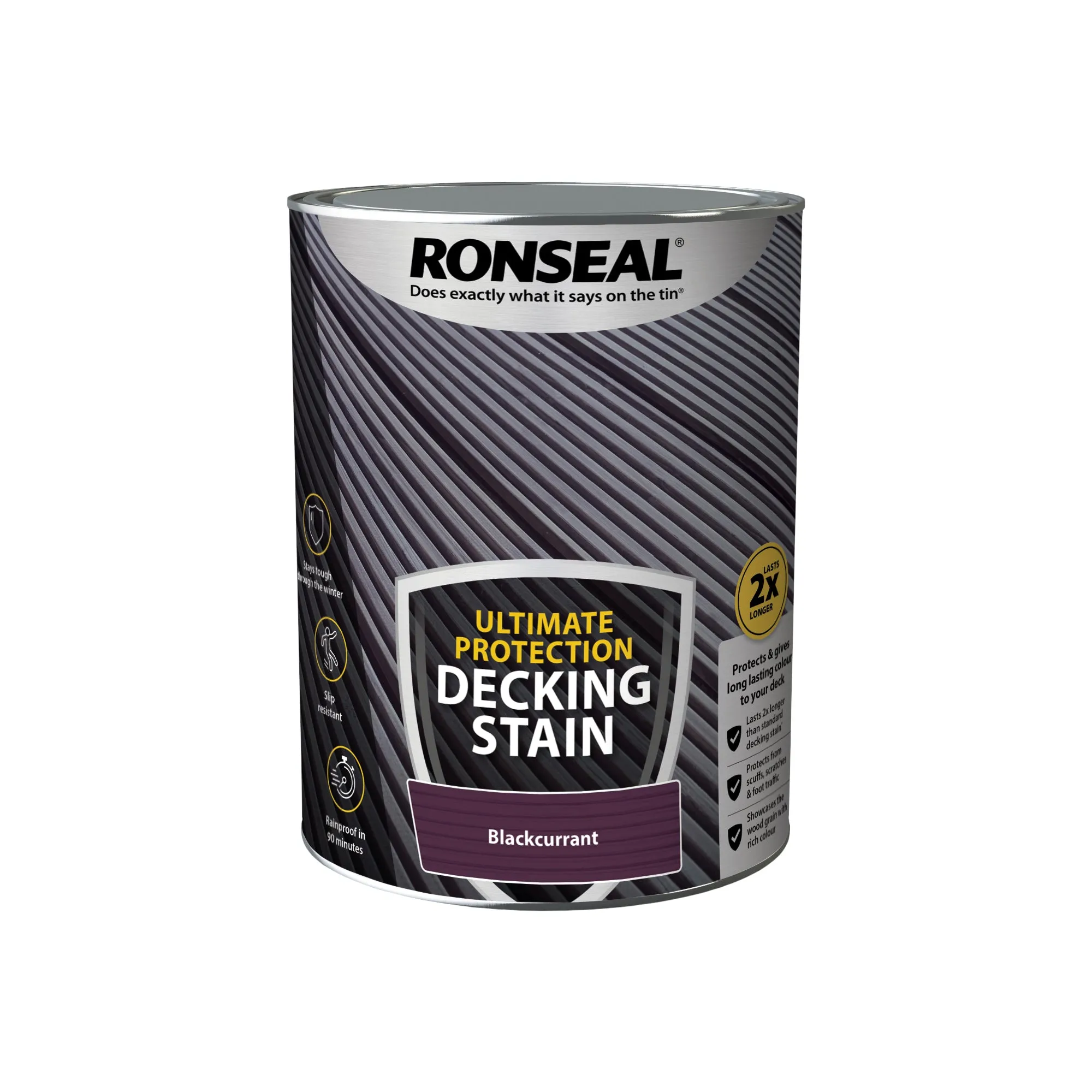 Ronseal Ultimate Protection Decking Stain - Blackcurrent 5L