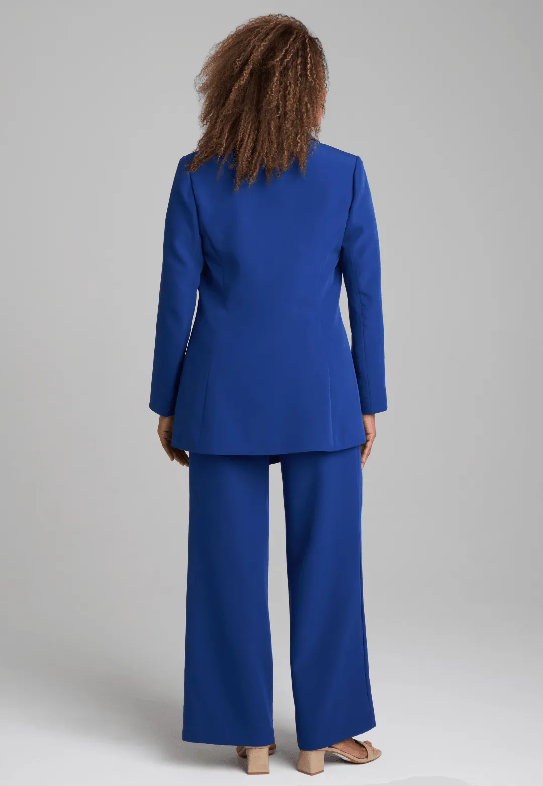 Tallulah Silk Lined Blazer in Sapphire Blue